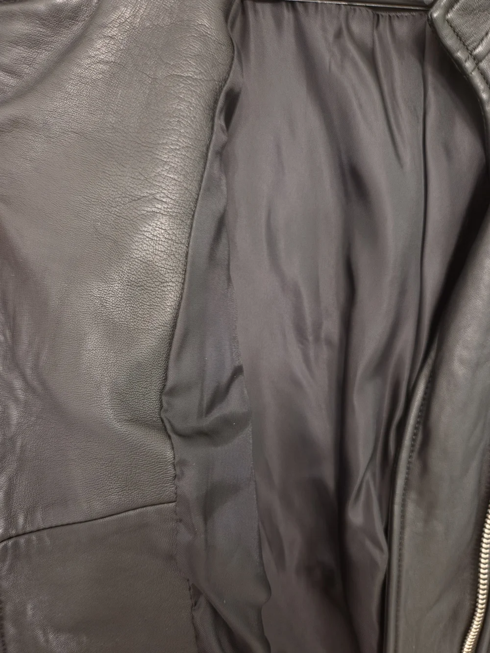 COACH Women's Black Leather Moto Jacket